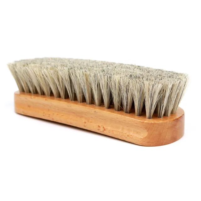 Abbot's Shoes Large brosse à chaussures crin de cheval 18 cm