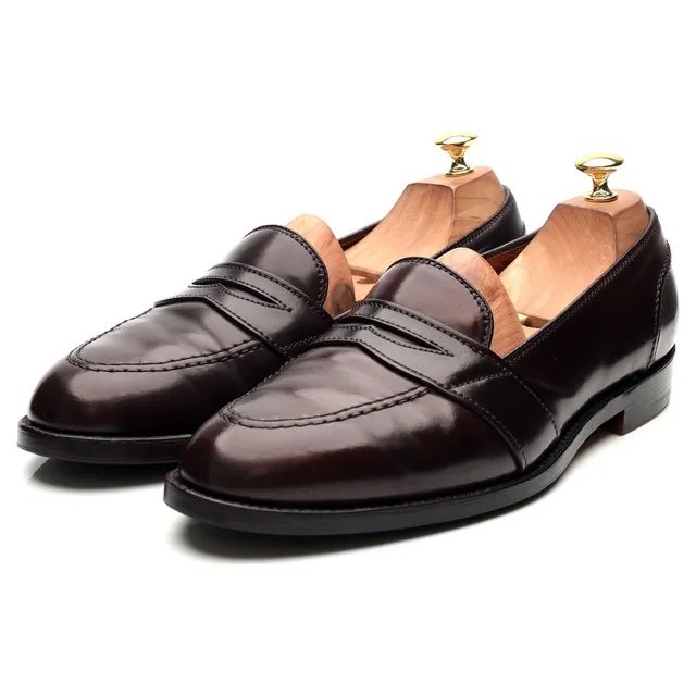 Alden 684 mocassins cuir cordovan bordeaux UK 10